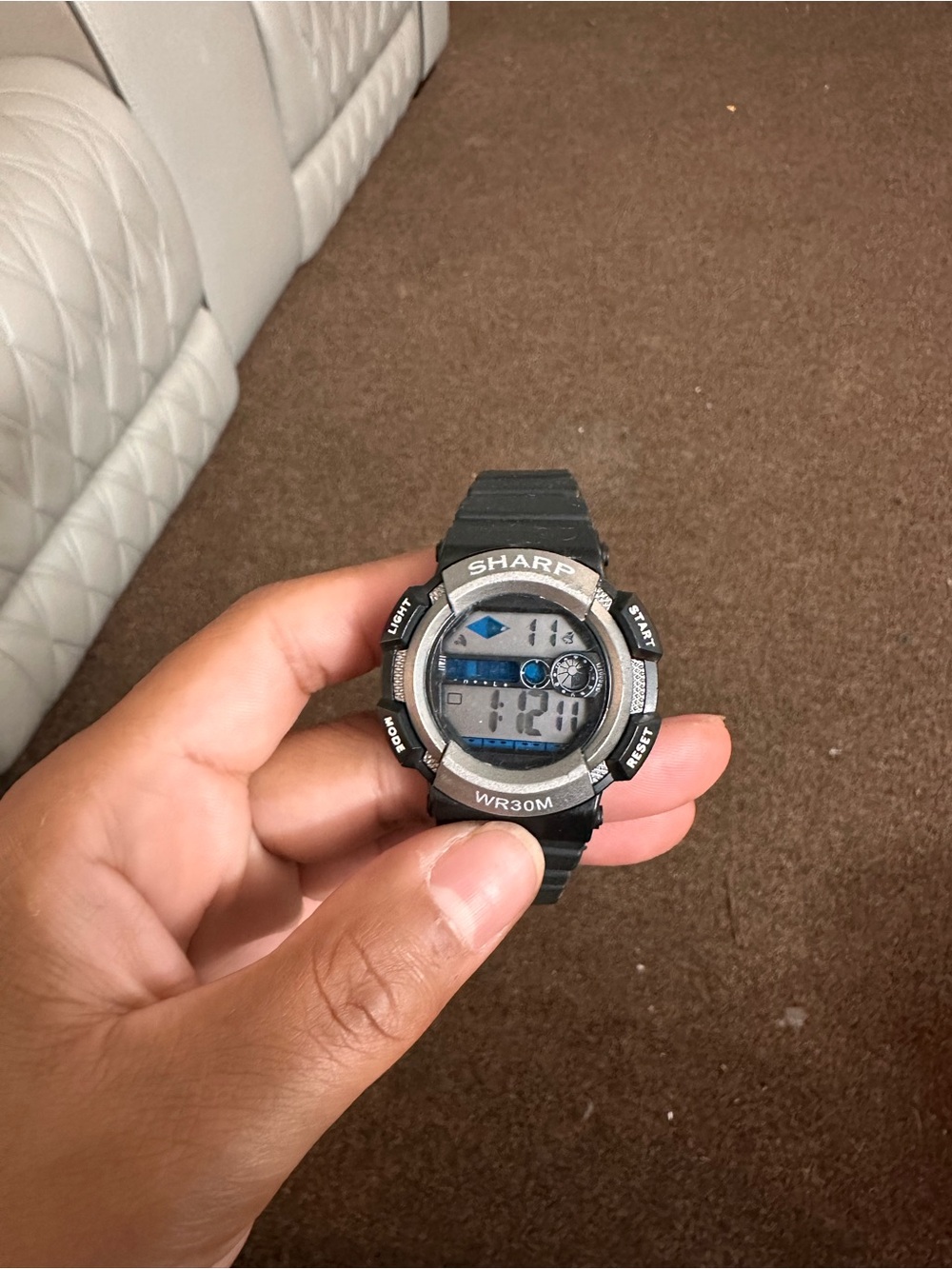 SHARP Black Digital Sport Watch for Women